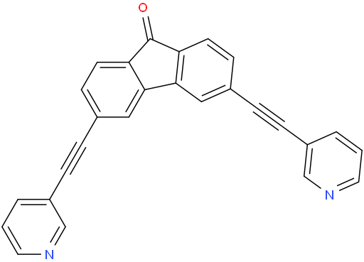 3,6-bis(pyridin-3-ylethynyl)-9H-fluoren-9-one