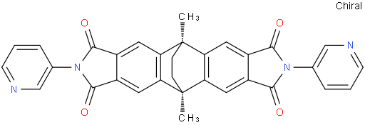 (5s,11s)-5,11-dimethyl-2,8-di(pyridin-3-yl)-5,11-dihydro-5,11-ethanobenzo[1,2-f:4,5-f']diisoindole-1,3,7,9(2H,8H)-tetraone
