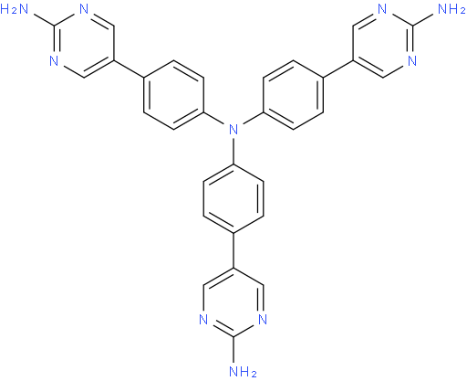 5-(4-(bis(4-(2-aminopyrimidin-5-yl)phenyl)amino)phenyl)pyrimidin-2-amine