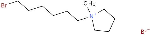 1-(6-bromohexyl)-1-methylpyrrolidin-1-ium bromide