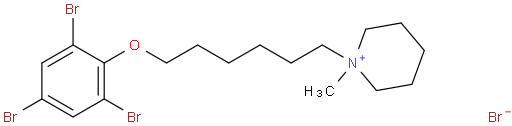1-methyl-1-(6-(2,4,6-tribromophenoxy)hexyl)piperidin-1-ium bromide