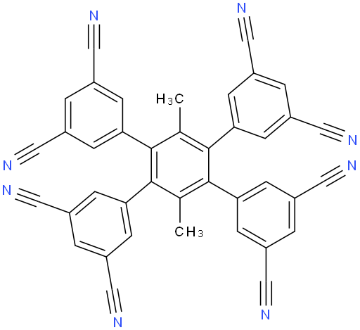 4',5'-bis(3,5-dicyanophenyl)-3',6'-dimethyl-[1,1':2',1''-terphenyl]-3,3'',5,5''-tetracarbonitrile