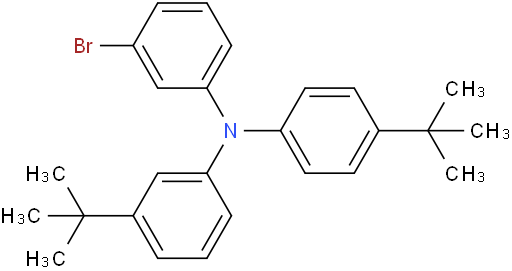 3-bromo-N-(3-(tert-butyl)phenyl)-N-(4-(tert-butyl)phenyl)aniline