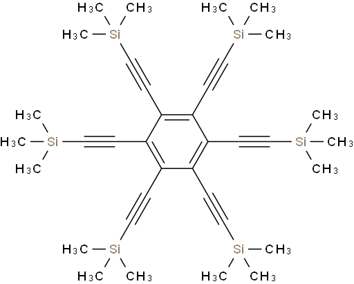 1,2,3,4,5,6-hexakis((trimethylsilyl)ethynyl)benzene