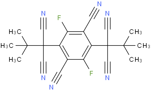 2,2'-(2,5-dicyano-3,6-difluoro-1,4-phenylene)bis(2-(tert-butyl)malononitrile)